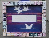 8x10 Handmade Domino Picture Frame