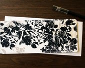 Silk Twill Blank Card No.4 - Handmade greeting card from reclaimed fabric