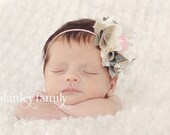 Army - Mini Cream and Camo Headband