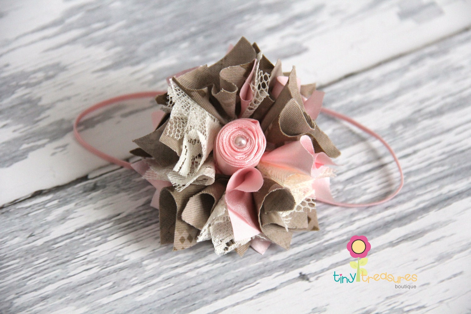 USMC - Mini Marine Sweet Blossom Headband