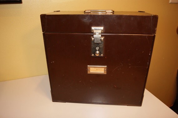 Vintage Metal File Box MYSTRONG by MechanicalJunkie on Etsy