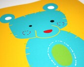 Zoo Animals Nursery Art Print: Bear