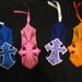 BOOKMARK, EMBROIDERED CROSS