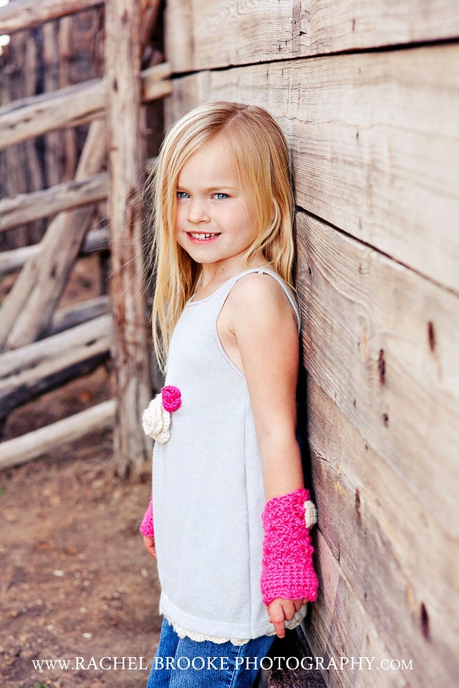 Upcycled Cashmere Children's Dress and Tunic Crochet Roses Reversible One of a Kind