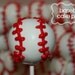 Baseball Cake Pops