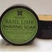 Handmade Shaving Soap, Basil Lime Shave Soap, with Gift Box, Father's Day Gift
