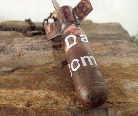 Da Bomb - Rear View Mirror Ornament - All Brass Bomb