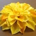 Golden Yellow Dahlia - Fabric Flower Hair Accessory: Pin or Hair Clip