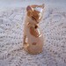 Vintage Peach Lustre Siamese Cat Salt Shaker