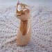 Vintage Peach Lustre Siamese Cat Salt Shaker