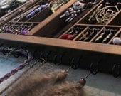 Wall hanging printers drawer jewelry display