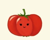 tomato art print // Lovely vegetables series // 6x8 print