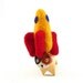 Retro Rocket Catnip Toy - Needle Felted Wool