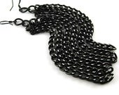 Very Long Earrings  5 inches.  He and She... " Shoulder Kiss "  stylish modern by Fashion Brand Faina.