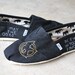 Custom Embroidered The Hunger Games inspired TOMS shoes