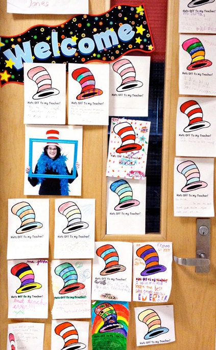 Hats Off to My Teacher - Dr. Seuss Inspired TEACHER APPRECIATION WEEK Custom Printable