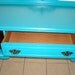 Turquoise Buffet, Vanity, Desk, Sideboard, Table