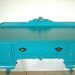 Turquoise Buffet, Vanity, Desk, Sideboard, Table