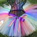 The "Classic Rainbow" tutu for ages 3 and up - wrapped satin waist - perfect for photo shoots, birthdays and ballet