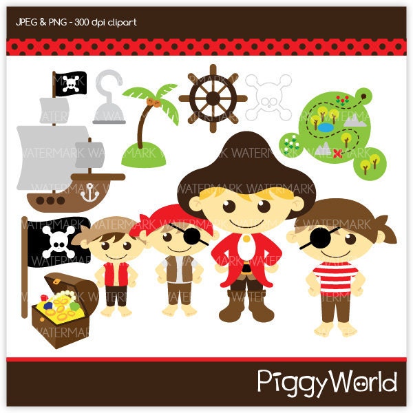 pirate clipart kids