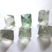Fluorite Octahedrons Rough Raw Natural Green Blue - Set of 6 (Lot No. 391)