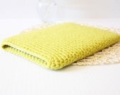 iPad sleeve,  iPad cover  or case for iPad - CELERY lime green - crochet tablet cover for galaxy, kindle fire HD or nexus 7