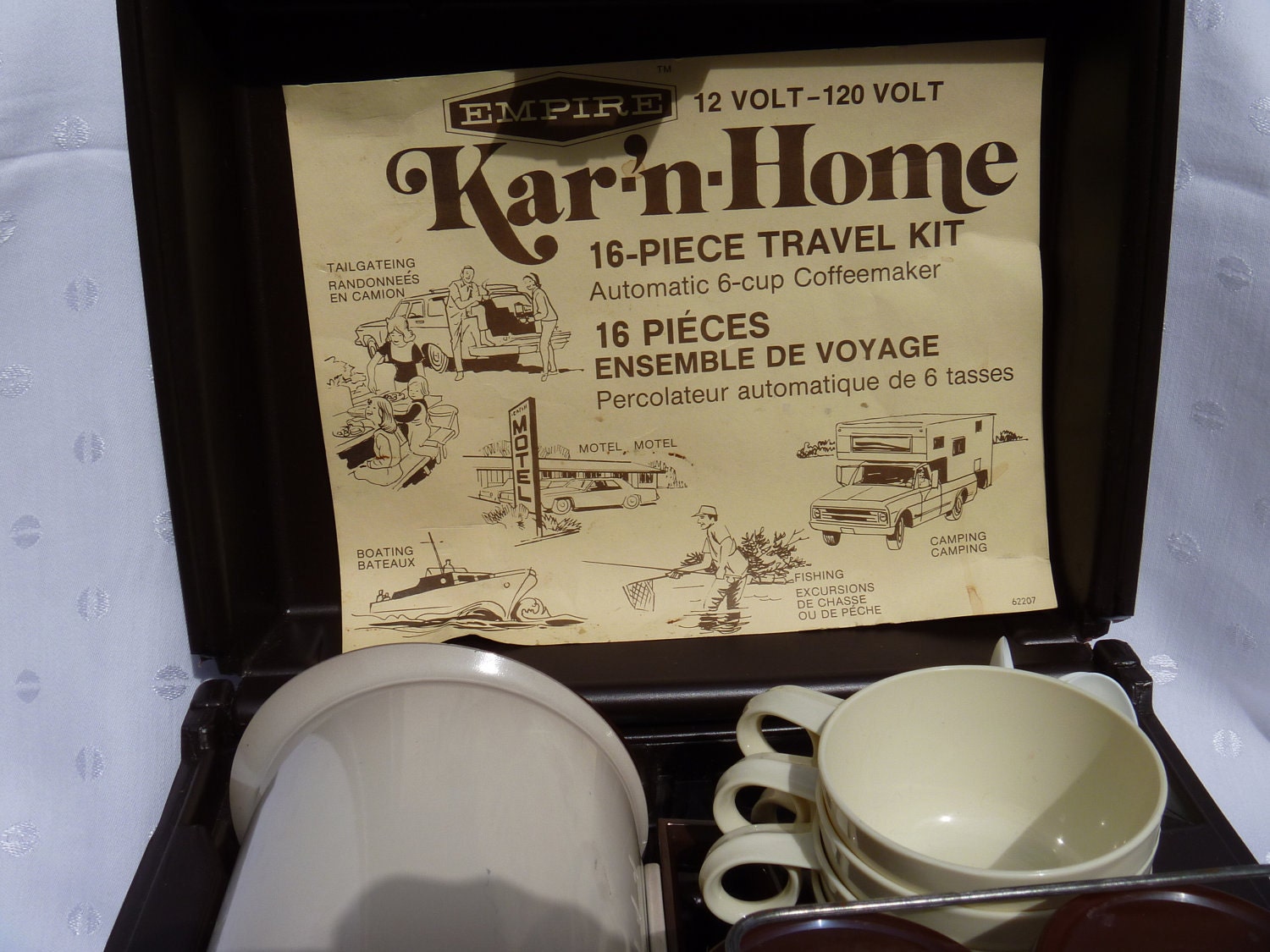 EMPIRE KAR'-N-HOME 15 Piece Travel Kit 1983 12 Volt - 120 Volt