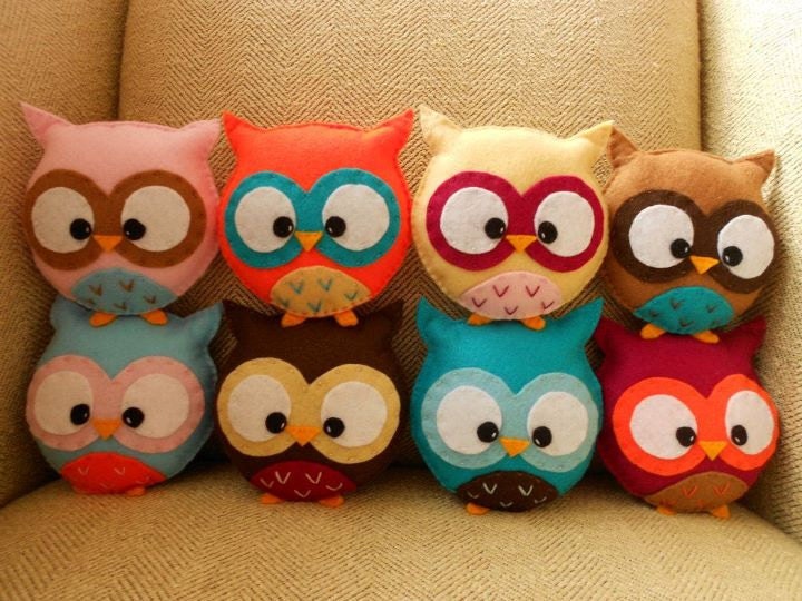 Custom Mini Plush Owl Toy