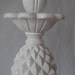 SOLD To Patricia/ Vintage MID CENTURY Pineapple Lamp White Quartite