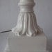 SOLD To Patricia/ Vintage MID CENTURY Pineapple Lamp White Quartite
