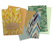 Set of three - Happy Birthday Cards Letterpress Printed