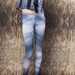 SKY pattern.Woman eco friendly bamboo leggings