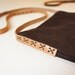SALE - Suede Bag in Chocolate Brown - 20 % off
