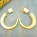 Fake Gauges Earrings Mother pearl Hook Tribal Earrings - FG008 AS