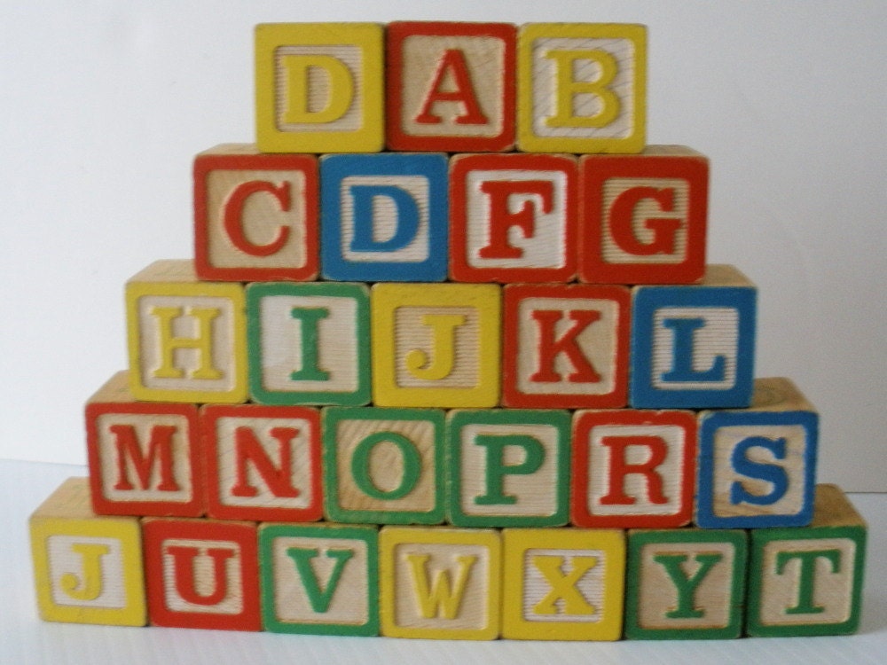 Vintage Wooden Blocks
