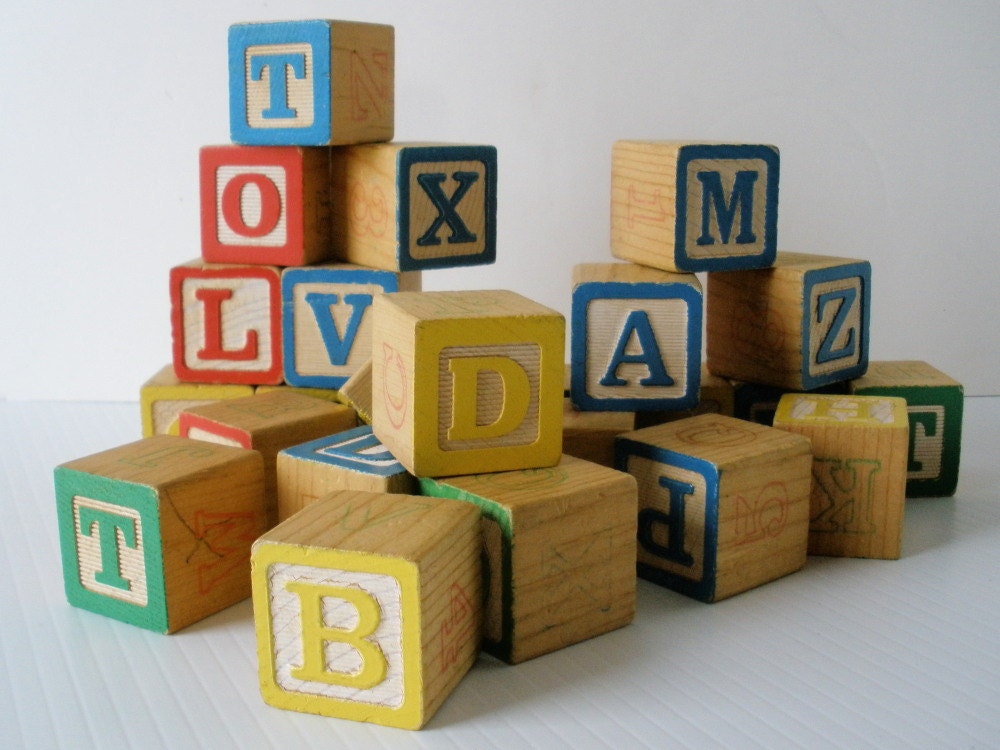 Vintage Wooden Blocks