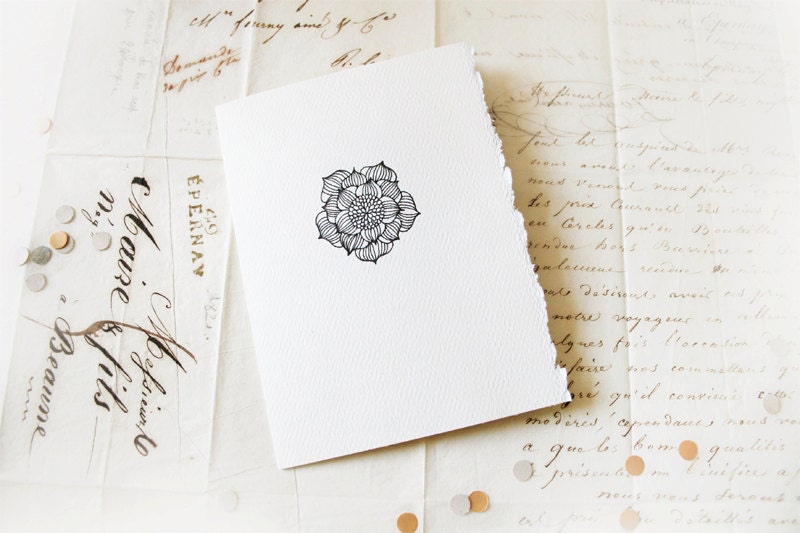 hand drawn card & envelope ///