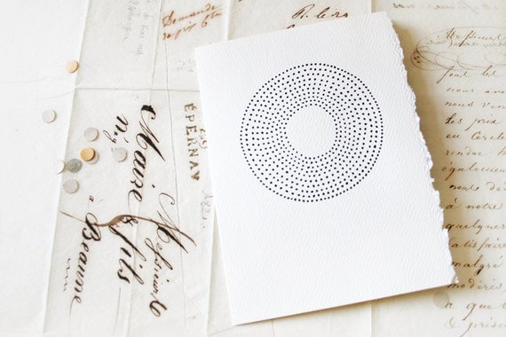 hand drawn card & envelope ///