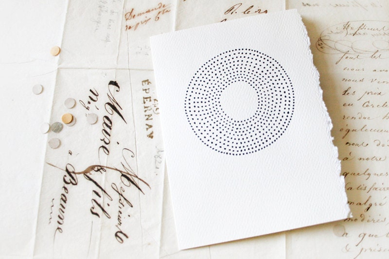 hand drawn card & envelope ///