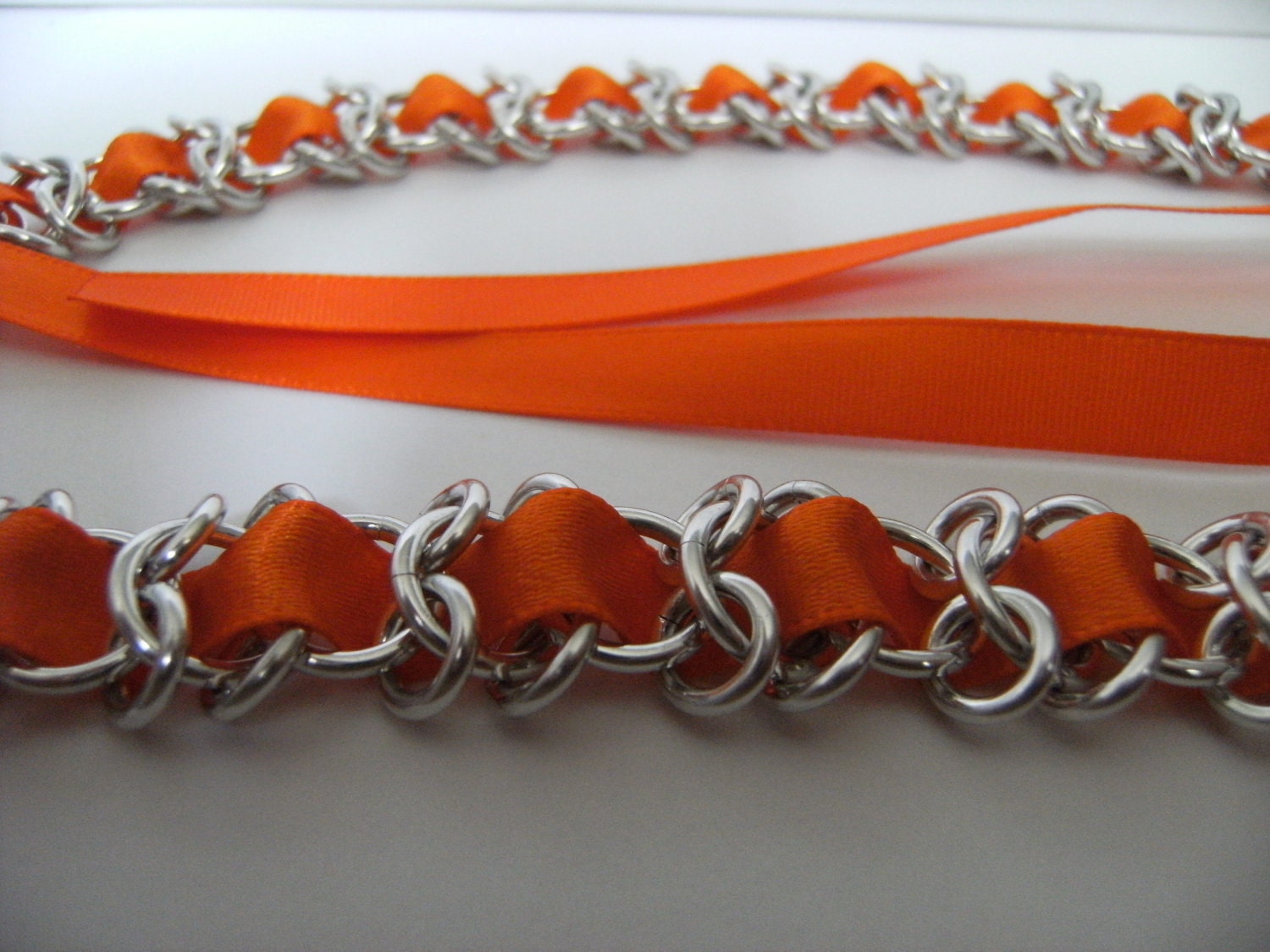 Handmade Chainmail Ribbon Choker