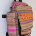 Hill Tribe Backpack Book Bag Handmade HMONG Vintage Fabric Fair Trade Thailand (bg520)