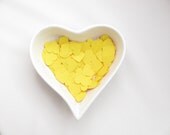 RESERVED - Confetti - 200 hearts - Yellow - Valentine - Love - Decor - Birthday - Party - Wedding