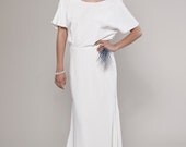 Vintage Inspired Wedding Dress: Audrey Blouse and Descending Silk Skirt