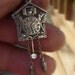 RESERVED Rare antique Articulated 835 silver cuckoo clock pendant with dangles