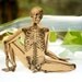Skeleton - Articulated Paper Doll based on the vintage anatomic illustration. Kraft paper, hand painted, MADE TO ORDER.