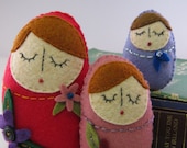 Felt Russian Matryoshka Doll Set