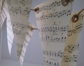 Musical Notes Love Songs Paper Bunting Garland 6 Meters