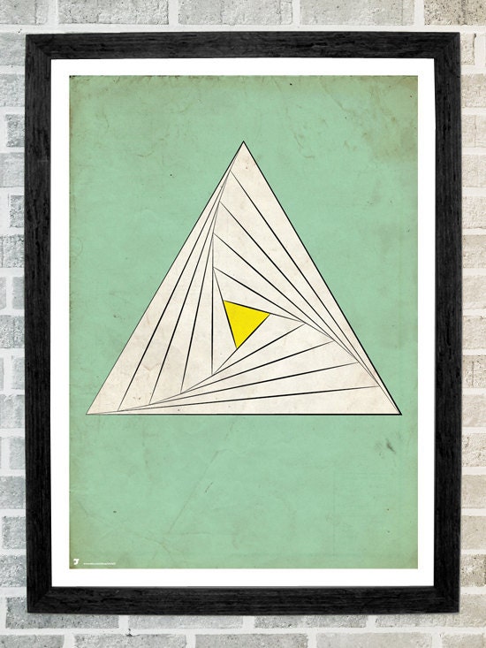Infinity triangles print 11 X 16