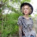 70s Knit Disco Butterfly Cropped Blouse