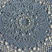 Beautiful Handmade Highly Textured Blue colored 22" Round Doily
